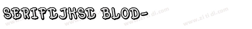 SerifCJKsc blod字体转换